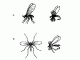 Разновидности искусственных мушек. Мушки, имитирующие двукрылых (Diptera).