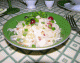 Рецепт праздничного салата. Салат с рисом и свининой.