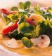 Рецепт праздничного салата. Салат из мозгов с помидорами и грибами.