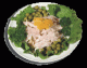 Рецепт праздничного салата. Салат из куриного мяса с зеленым горошком.