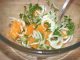 Рецепт праздничного салата. Салат из редиса с апельсинами.