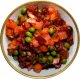 Рецепт праздничного салата. Салат яблочно-фруктовый с помидорами.