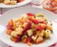 Рецепт праздничного салата. Салат из груш, сливы и дыни.