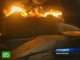 В Махачкале бушует пожар на нефтебазе