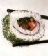 Рецепт рулетики маки-суши с семгой и овощами