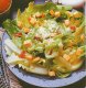 Рецепты: Зеленый салат с чесноком