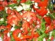 Рецепты: Салат из огурцов, помидоров и лука