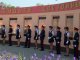 Юные кадеты в строю у обелиска. Фото Калитва.ру
