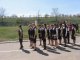 Ученицы лицея маршируют на плацу. Фото калитва.ру