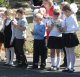 В школе №5 состоялся ежегодный праздник "Посвящение в пешеходы"