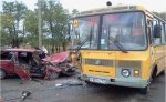 В Зерноградском районе произошла авария с участием школьного автобуса дети непострадали