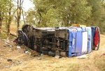 Автобус следовавший из Дагестана в Ростов-на-Дону столкнулся  с ВАЗ-21124 есть пятеро погибших