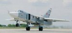 Штурмовой бомбардировщик Су-24 сгорел на аэродроме в Морозовске