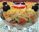 Рецепт слоеного салата с тунцом и сыром
