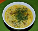 Рецепт сырного супа с зеленью