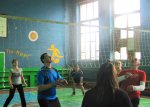 Волейбольные соревнования смешанных команд в школе № 1
