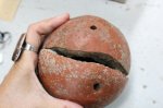 Археологи Азова раскопали алхимический керамический шар