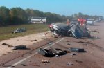 На трассе Волгоград - Москва, Волга врезалась в пассажирский автобус, два человека погибли