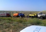 В Астраханской области сотрудники ДПС помогли водителю многотонной фуры