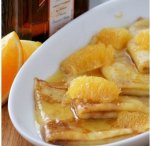 Рецепт: Блинчики в апельсиновой карамели