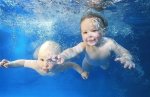 На Кубани прошли соревнования по плаванию среди младенцев