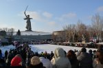 Митинг в поддержку русскоязычного населения Крыма, прошел в Волгограде