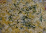 Рецепт: макароны с зеленым соусом и сыром