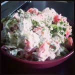 Рецепт: зеленый салат с творогом