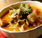 Рецепт: грибной суп с панчеттой и перловой крупой