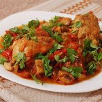 Рецепт: масляная курица с рисом