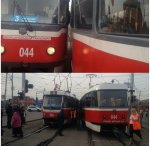 Два трамвая столкнулись в Краснодаре