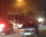 В Ростове по пути в депо загорелся трамвай