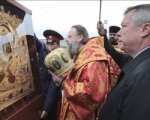 Ростовчане встретили копию чудотворной иконы «Богоматерь Донская»