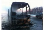 Сгорел автобус на трассе М4, перевозивший спортсменов