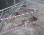 В Ростове ремонтируют мост, часть которого размыло дождем
