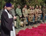 В селе Русском с почестями похоронили 155 солдат ВОВ