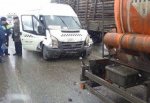 Маршрутка врезалась в бензовоз на трассе Новошахтинск – п. Майский г. Шахты