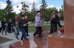 В Белой Калитве представители местного отделения КПРФ возложили цветы к памятнику Ленину 