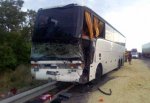 Автобус врезался в грузовик и каток на трассе М4, пострадали 6 пассажиров