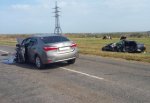 В лобовом столкновении Toyota Corolla и «Лада Приора» погиб человек