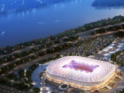На «Ростов-Арене» появился нижний слой футбольного поля