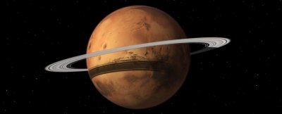 Компьютерные модели показывают, что пыль со спутников Марса начинает формировать ему кольца