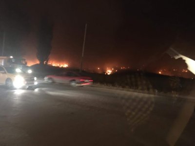 Ничего не видно из-за дыма: около Николаевского шоссе загорелась свалка