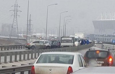 В Ростове-на-Дону столкнулись семь автомобилей