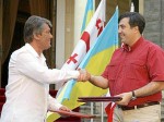Саакашвили и Ющенко встретят новый год в резиденции Кучмы