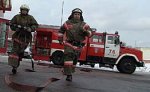 Из-за пожара частично обрушилась крыша медсанчасти завода "Динамо"