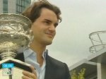 Федерер покажет свой трофей всему миру