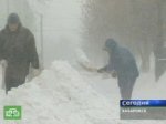Над Хабаровском кружат снежные вихри