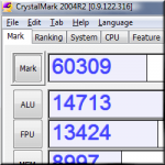 CrystalMark 2004 0.9.123.328A - информация и тест системы