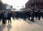 Грузинские оппозиционеры сожгли двухметровое чучело Саакашвили